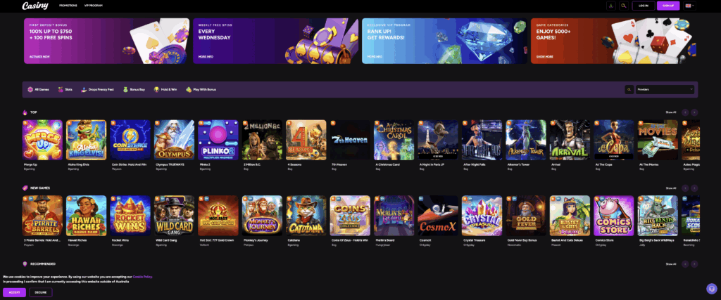 Casiny Australia A Comprehensive Guide to Online Gaming